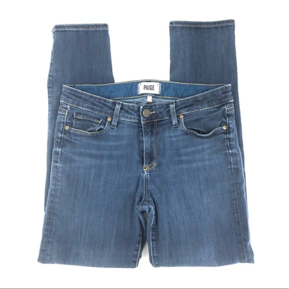 PAIGE Denim - Paige Blue Denim Skyline Ankle Peg Jeans